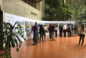 Inauguración de la muestra "Caracas Cenital" en la FLOC 2017 en los espacios de la UCAB, 27 de noviembre de 2017