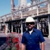 Obrero en instalaciones de compañía petrolera venezolana, circa 1975. Autor desconocido. ©Archivo Fotografía Urbana