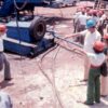 Obreras y obreros de la empresa constructora HP, circa 1978 : Autor desconocido. ©Archivo Fotografía Urbana