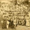 Una comparsa japonesa en los carnavales de 1912 en Ciudad Bolívar